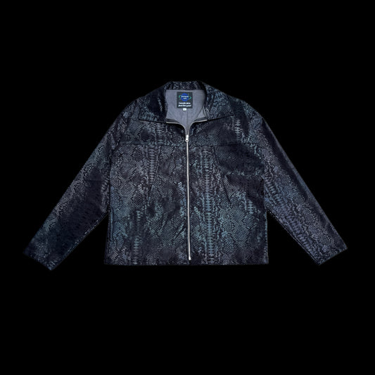 Snakeskin Denim Jacket - L