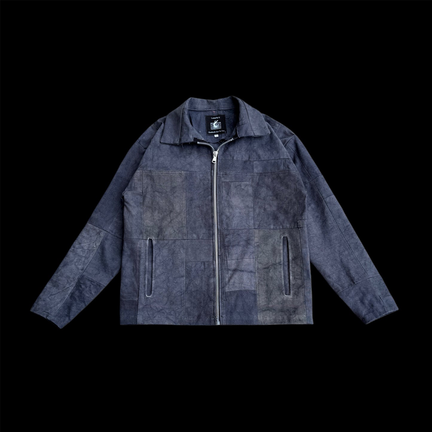Denim Patchwork Jacket - L
